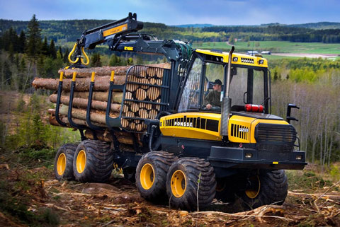 meer vermogen voor bosbouwmachine
