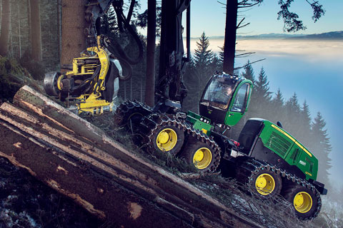 forwarder en harvester John Deere